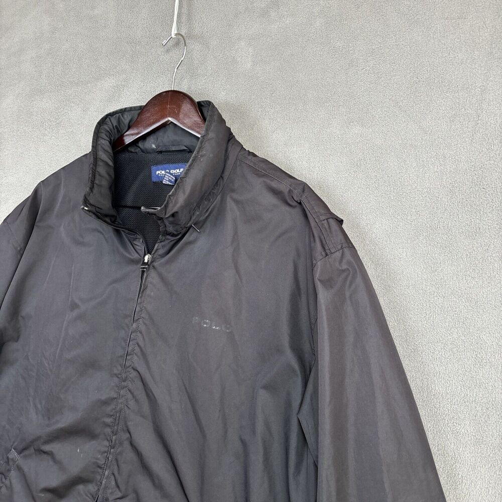Polo Ralph Lauren Golf Mens Full-Zip Hooded Jacket Coat Black - Size XXL - Picture 4 of 14